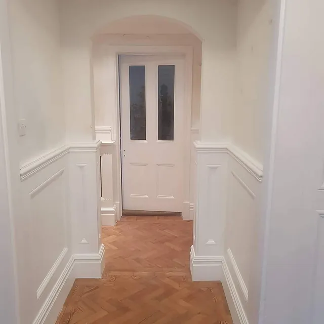 UPVC painted hallway